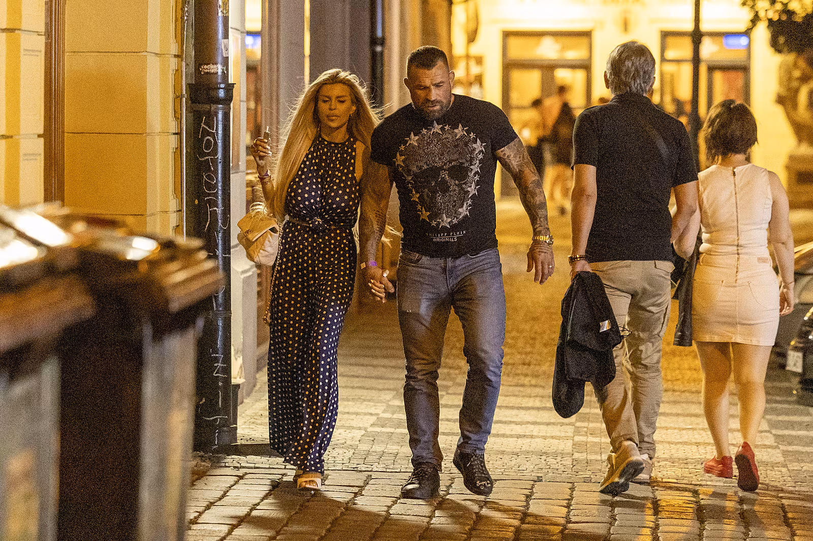Karlos V�mola a Lela na no�n�m rande v Praze