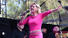 Helena Vondrá�ková na koncertu Rádia Blaník na Konopi�ti