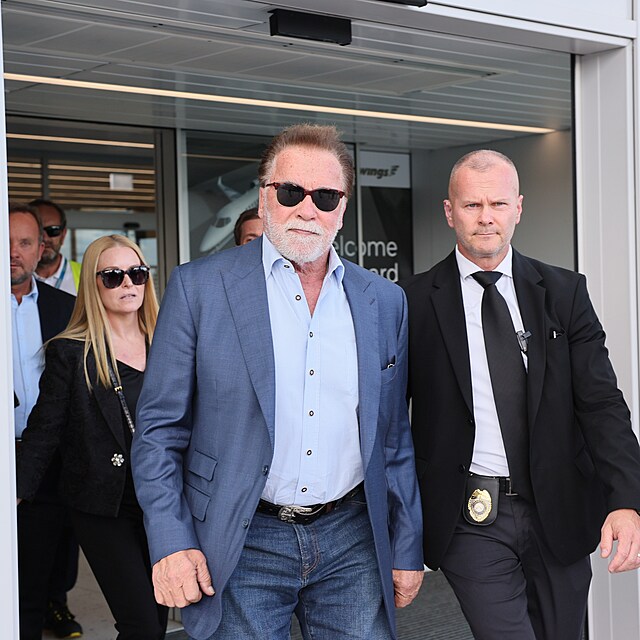 Arnold Schwarzenegger v Praze