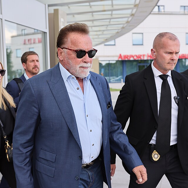Arnold Schwarzenegger v Praze