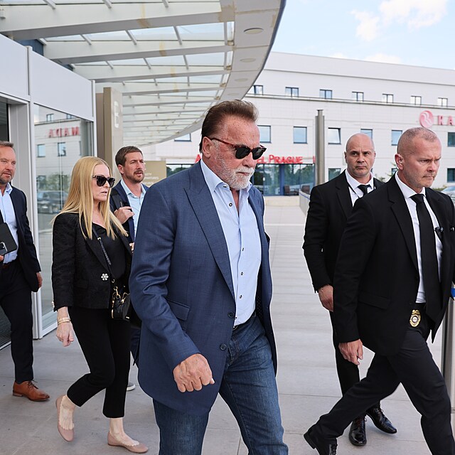 Arnold Schwarzenegger v Praze