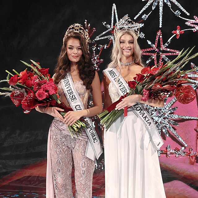�esk� v�t�zka Sophia Mosako a slovensk� dr�itelka titulu Anna Li�kov� spole�n� reprezentuj� kr�su, eleganci a rozmanitost Miss Universe �esko & Slovensko 2026.