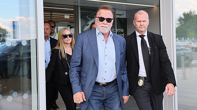 Arnold Schwarzenegger v Praze