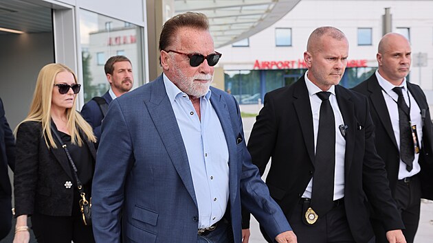 Arnold Schwarzenegger v Praze