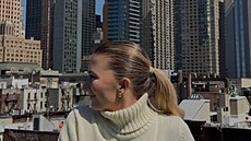 Kristýna Bezd�ková p�i náv�t�v� New Yorku
