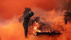 Kristýna b�hem týdenního kurzu p�e�ití pro noviná�e ve Vy�kov�