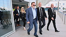 Arnold Schwarzenegger v Praze