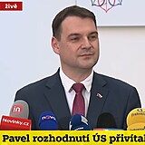 Petr Macinka na tiskov� konferenci k rozhodnut� �stavn�ho soudu k cest�...