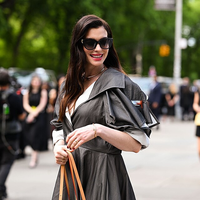 Anne Hathaway na akci m�dn� zna�ky Louis Vuitton