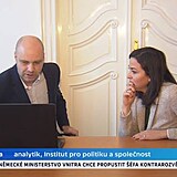 Roman M�ca s Terezou �ezn��kovou.  Institutu nen� sou��st� u� p�t let.
