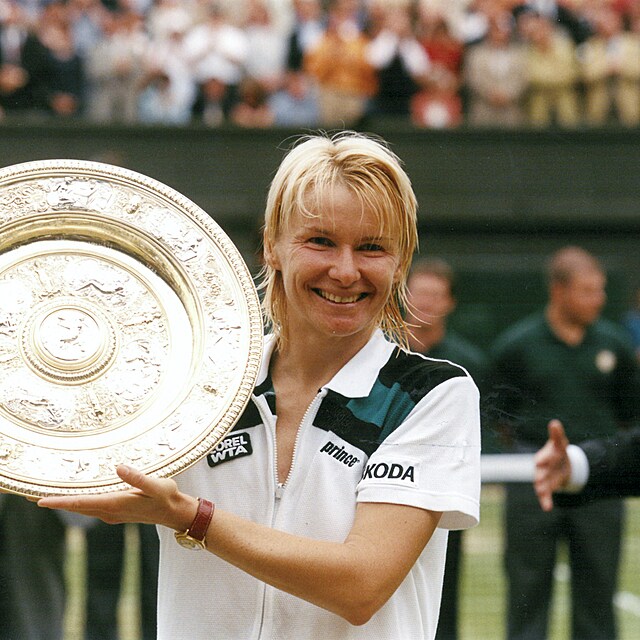 Wimbledon 1998, tenistka Jana Novotn� slav� v�t�zstv�