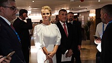 Andrej Babi� a jeho �ena Monika na summitu NATO v Anka�e