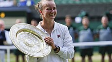 Barbora Krej�íková jako vít�zka Wimbledonu 2024