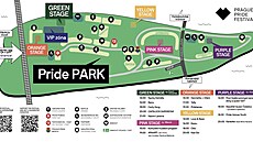 Plánek akce na �tvanici, Prague Pride 2026