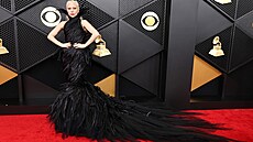 Lady Gaga v �atech od zna�ky Matières Fécales na udílení cen Grammy