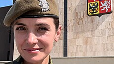 Sarah Havá�ová po slo�ení vojenské p�ísahy