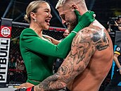 Nela Slováková & Radek Rou�al po zápase