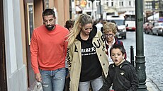 Milan Baro� s bývalou man�elkou Terezou a svými dv�ma syny