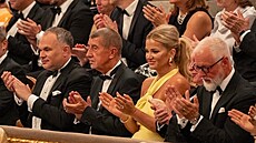 Monika Babi�ová byla v sále nep�ehlédnutelná