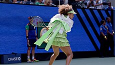 V roce 2024 p�ipomínala na US Open Lolitku nebo marcipánový bonbónek.