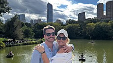 Ta�ána Kucha�ová v New Yorku se svým man�elem.