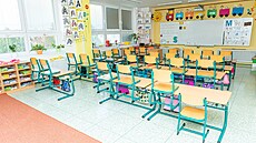 Prázdná �kolní t�ída b�hem prázdnin