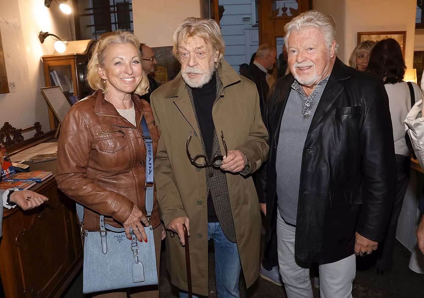 Jan Kanyza s Milanem Drobn�m a jeho man�elkou
