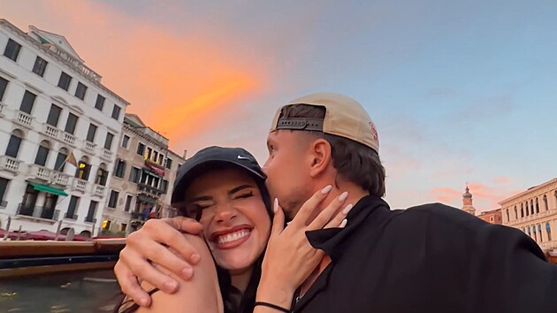Jon Mariánek a Dominique Alagia spolu v Benátkách