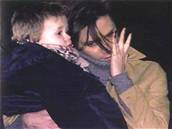 Victoria Beckhamová se svým synem