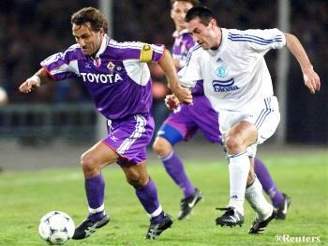 Momentka ze zápasu Fiorentina - Dnpropetrovsk