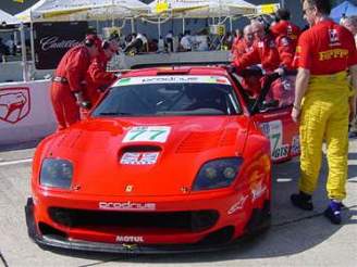 Ferrari 550 Maranello Prodrive ped startem v depu