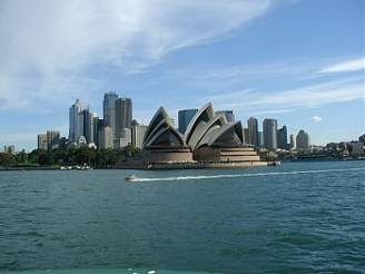 Jedním z cíl mla být i budova Opery v Sydney.