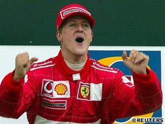 Kapí výraz Michaela Schumachera