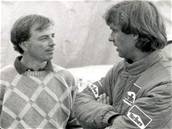 Zdenk Vojtch si povídá s pilotem F1 Christianem Dannerem II.