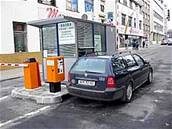 Parkování v centru Zlína