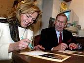 Václav Havel na autogramiád� - foto 2