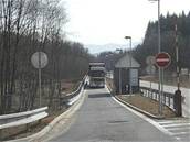 Váení kamion na esko-slovenské hranici