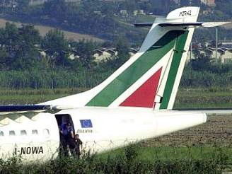 Letdlo Alitalia na letiti v Ancon