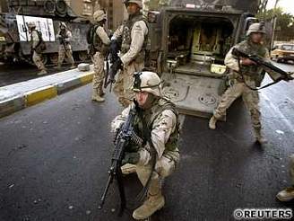 Vojáci zajiují sted Bagdádu