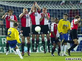 Feyenoord - Teplice: Doleal dává gól