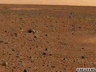 Barevný snímek z Marsu