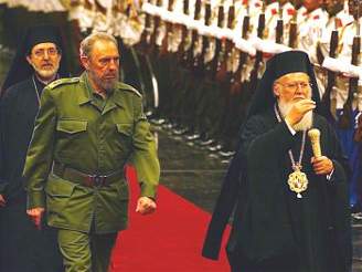 Fidel Castro uvítal patriarchu Bartolomje