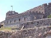 Hrad ve mst Mytilini na eckém ostrov Lesbos