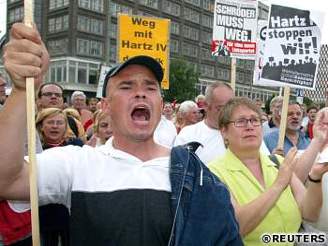 Demonstrace proti Hartz IV