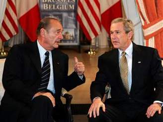Prezidenti Chirac a Bush