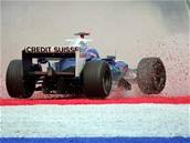 Villeneuve (Sauber) ve trku