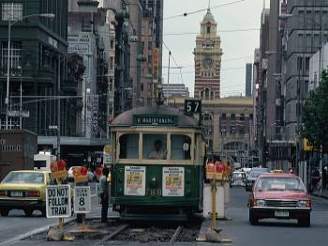 Tramvaj v Melbourne - (c)profimedia.cz/corbis