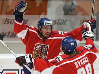 �esko - �védsko: gólová radost  �ajánka a Sýkory