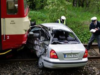 Nehoda na pejezdu u Hazlova