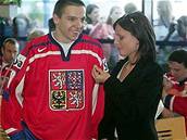 Radim Vrbata s manelkou